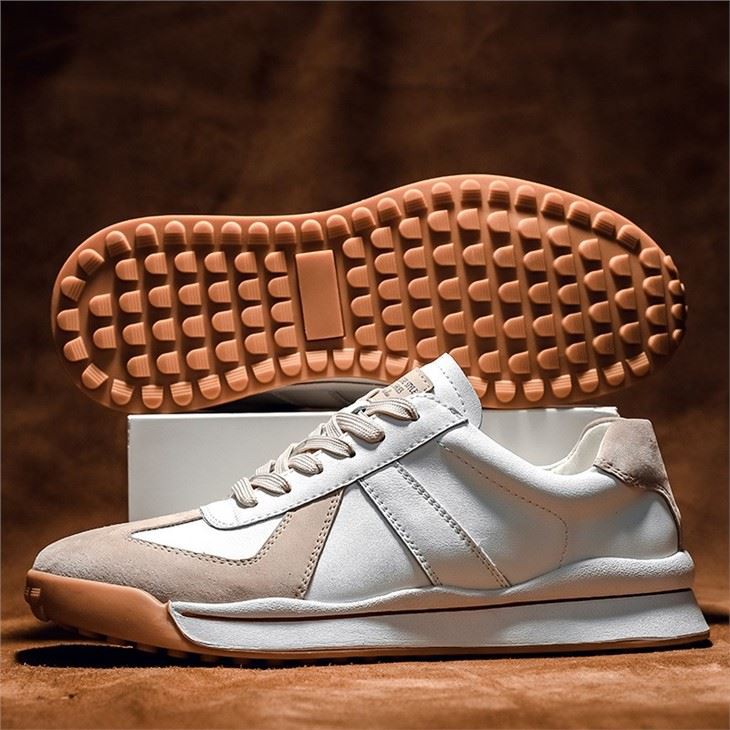 Synthetic Leather Microfiber Running Shoes Men Comfortable